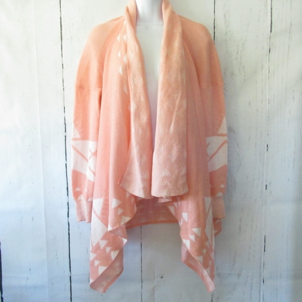Staccato Cardigan Open Drape Aztec Sweater